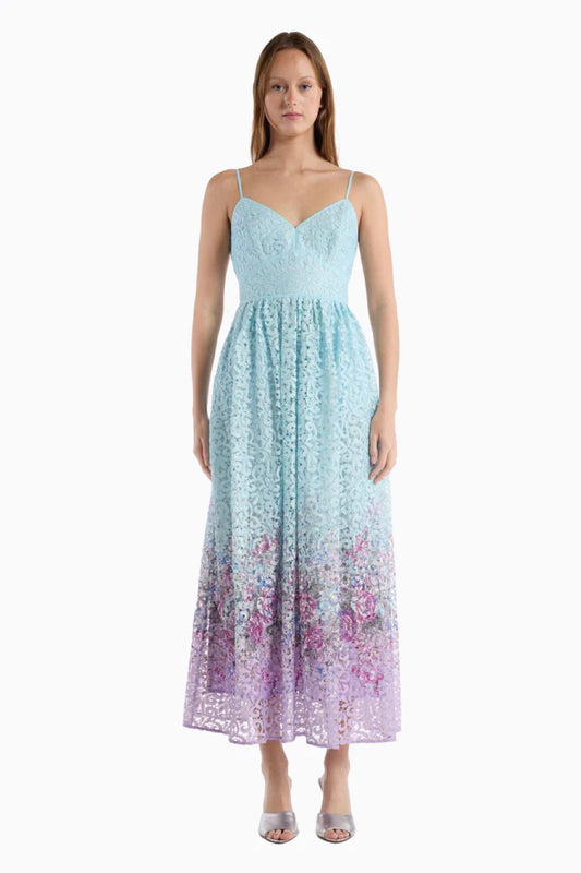 Christy Lynn Leilani Midi Dress - Camellia Cloud