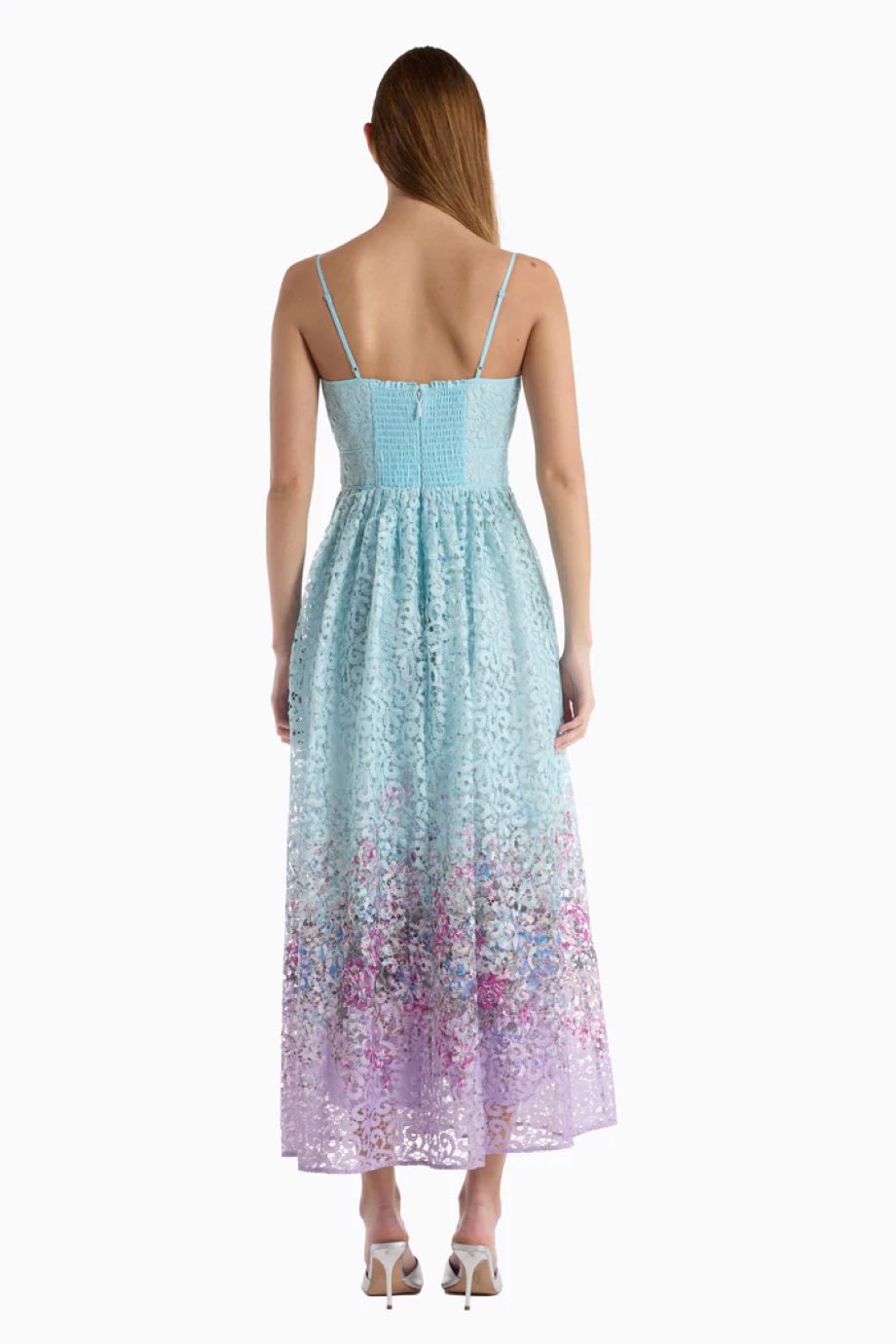 Christy Lynn Leilani Midi Dress - Camellia Cloud