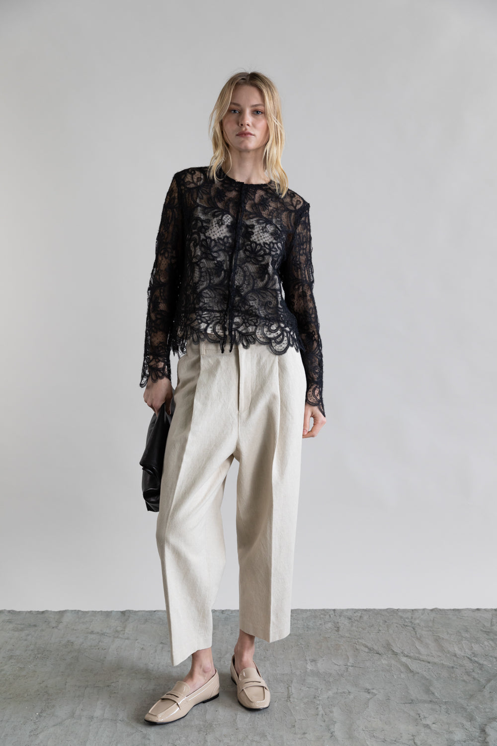 Psophia Lace Jacket - Black