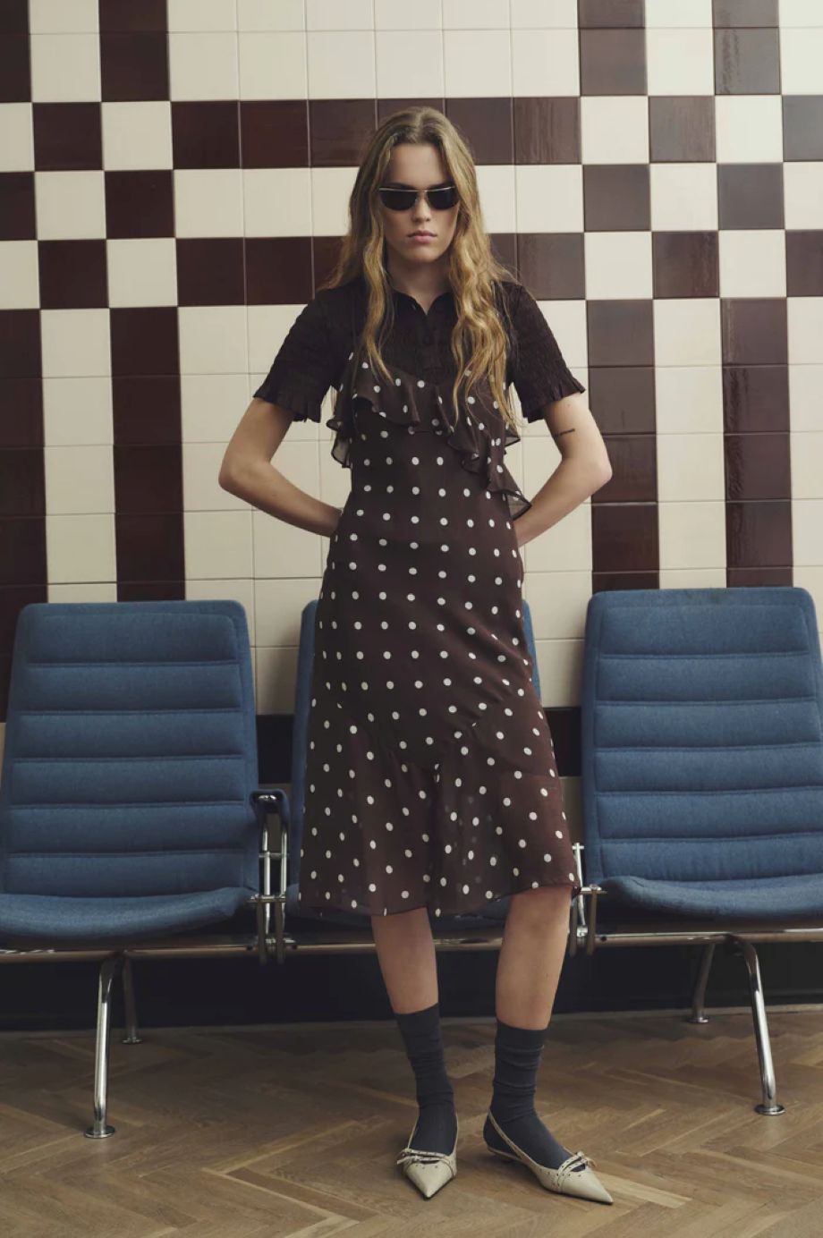 Baum und Pferdgarten Allis Dress - Coffee Bean Dot