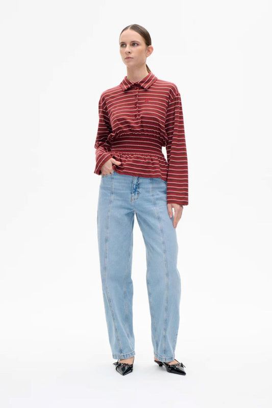 Baum und Pferdgarten Josefin Shirt - Syrah Red Stripe
