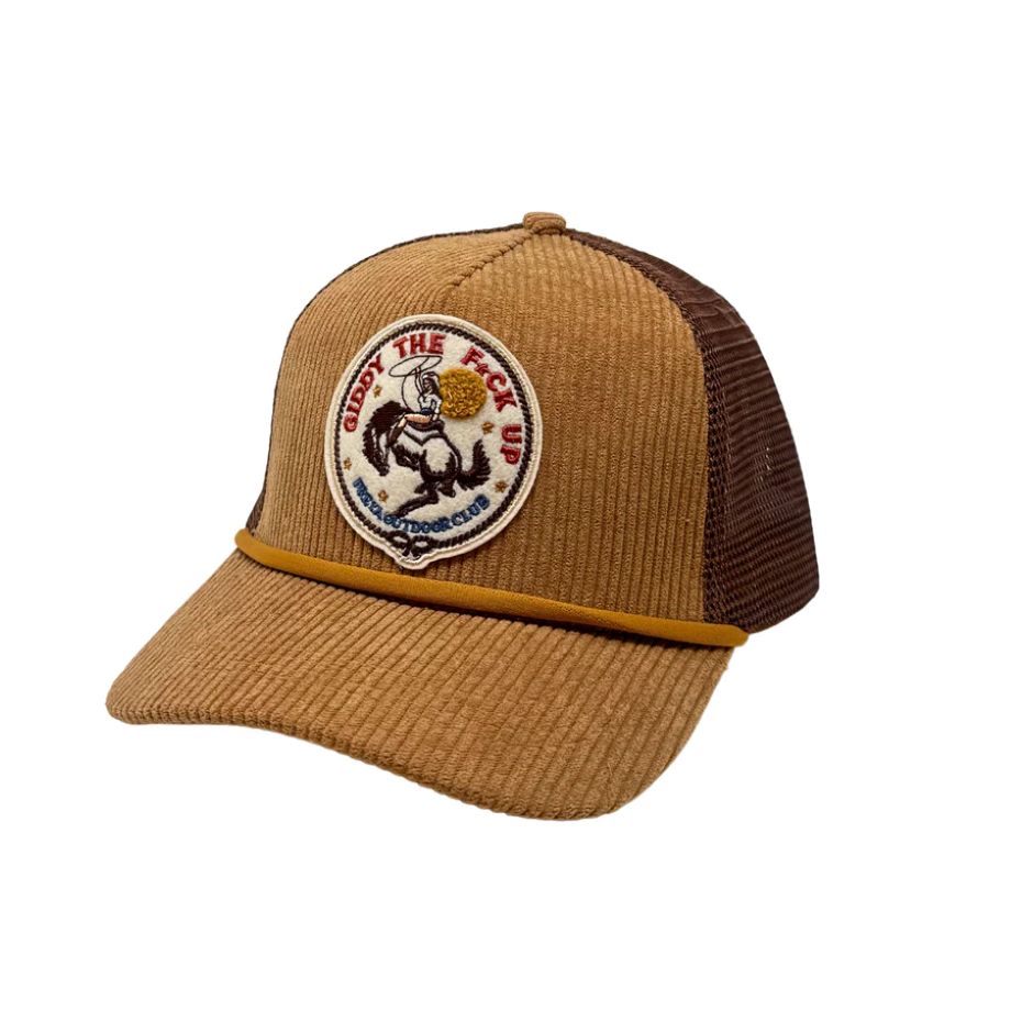 Freya Giddy the F*ck Corduroy Trucker Hat - Tan