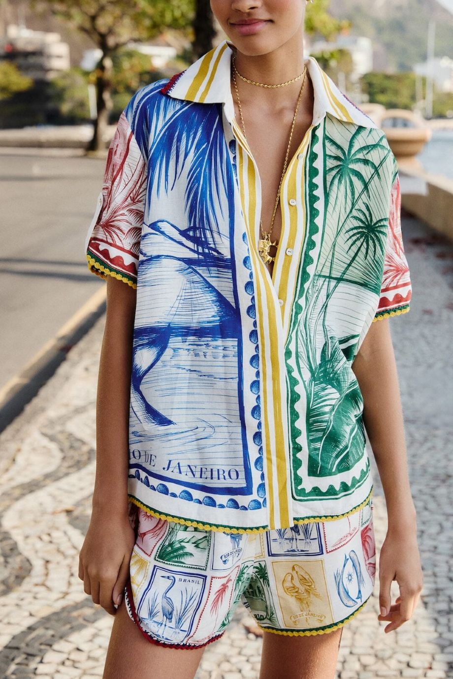 Farm Rio Brasil Vintage Shirt - Off-White