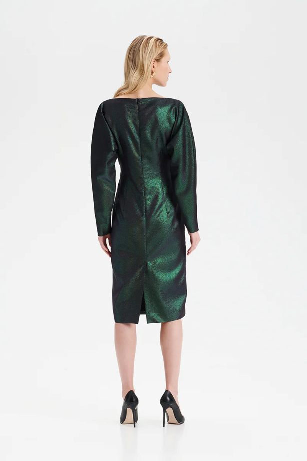 Halo Phenomena Midi Dress - Green