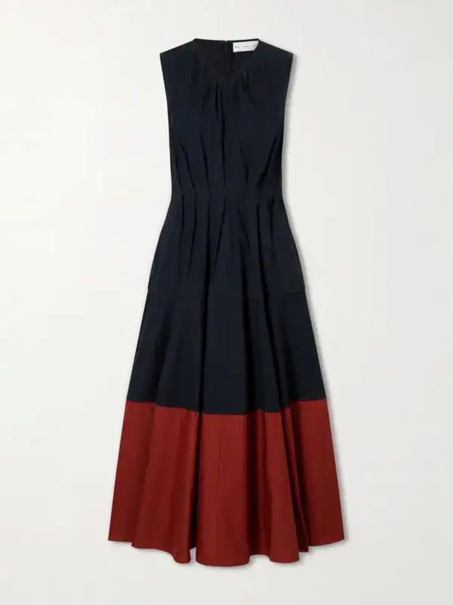 Proenza Shouler White Label Kailey Dress - Black/Brick