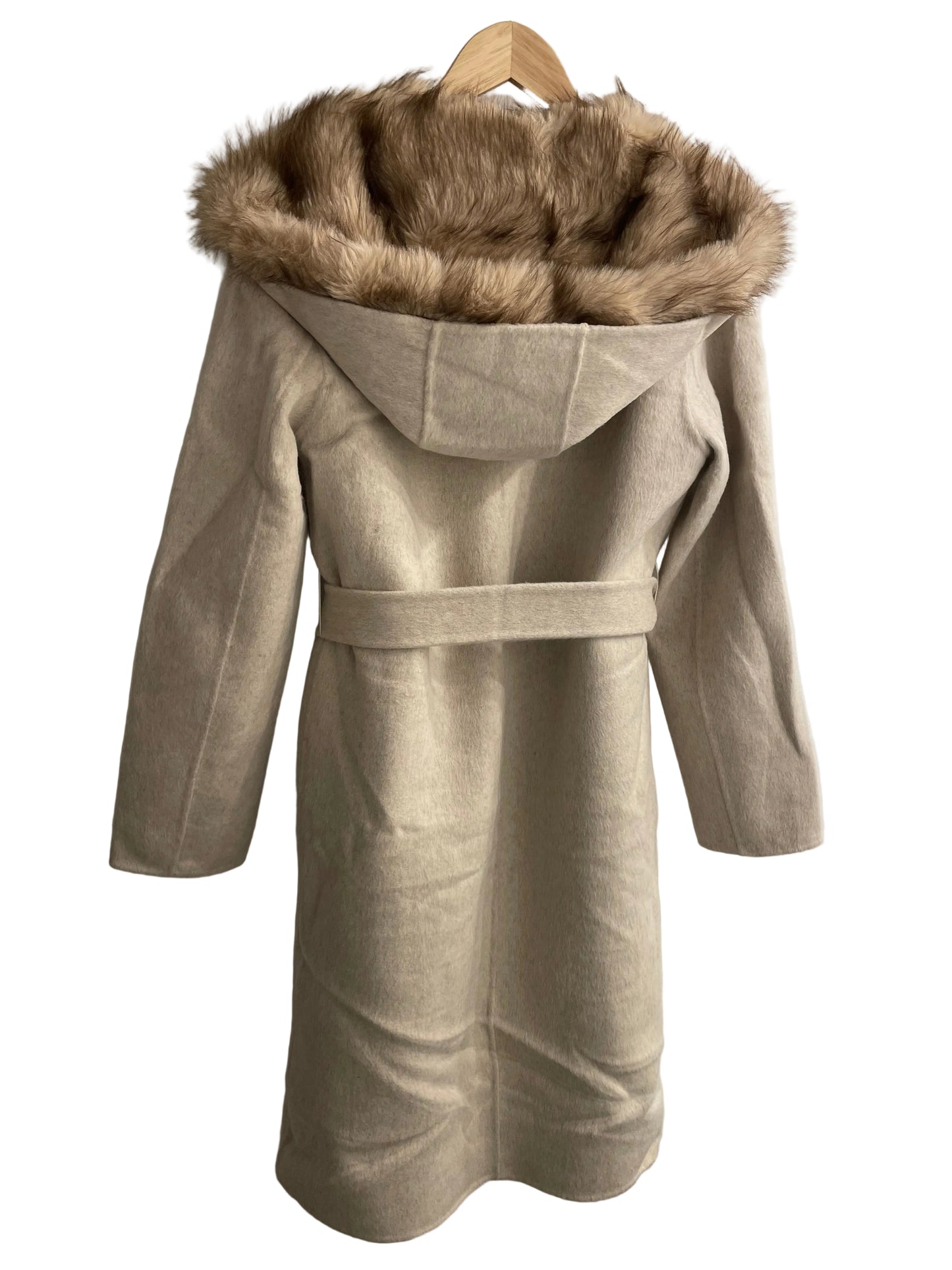 Chammomile Wool Wrap Coat - Oatmeal