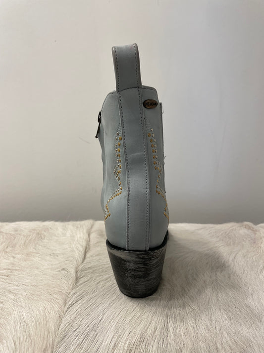 Mexicana Luxor Zip Ankle Boot - Sky Blue