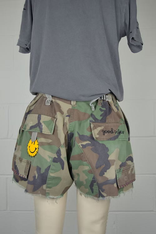 Rank & Sugar Cutoff Shorts - Camo