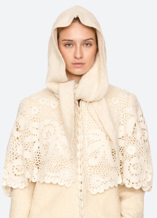 Allen Scarf Hat - Cream