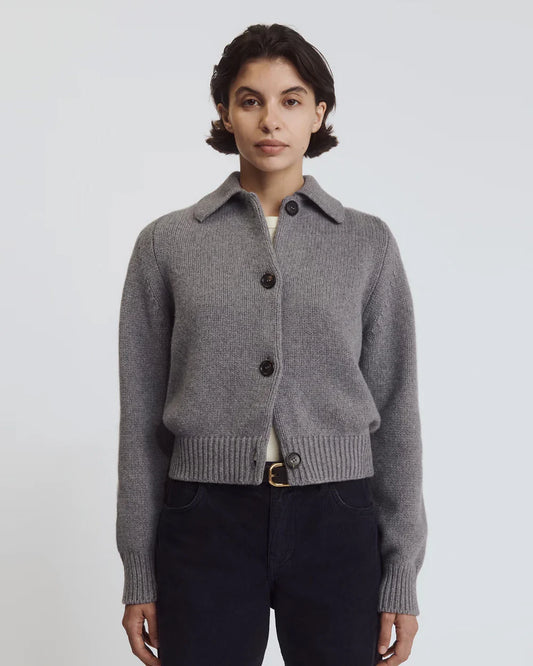 &Daughter Winnie Collared Jacket - Grey