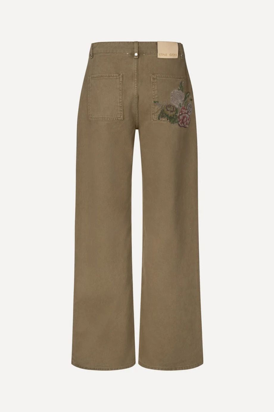 Stine Goya Ephemeral Bloom Pants - Warm Khaki