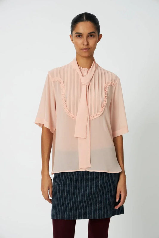 Stella-Nova Chiffon Shirt - Soft Pink