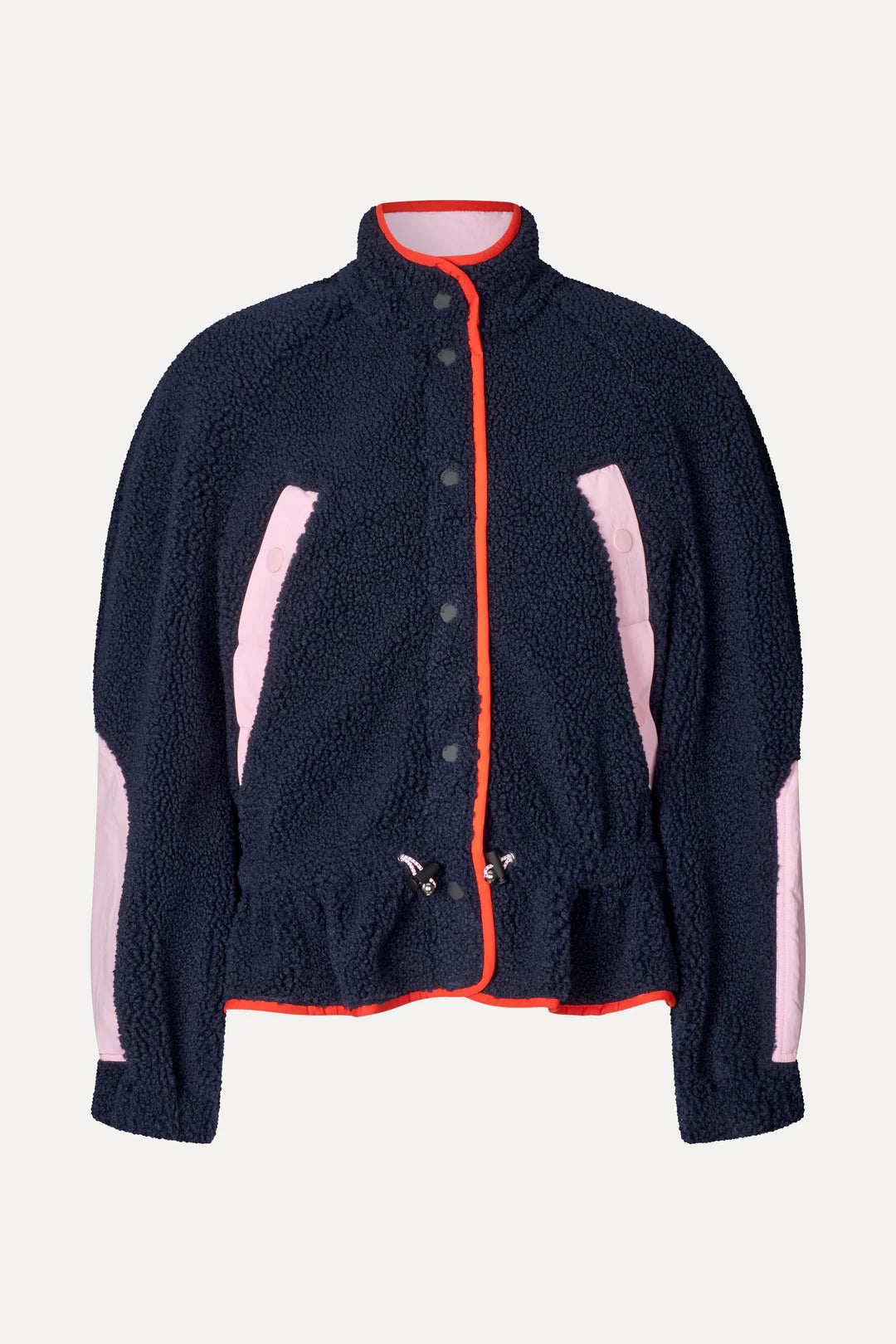 Stine Goya Dropped Shoulder Gathered Jacket - Black Iris