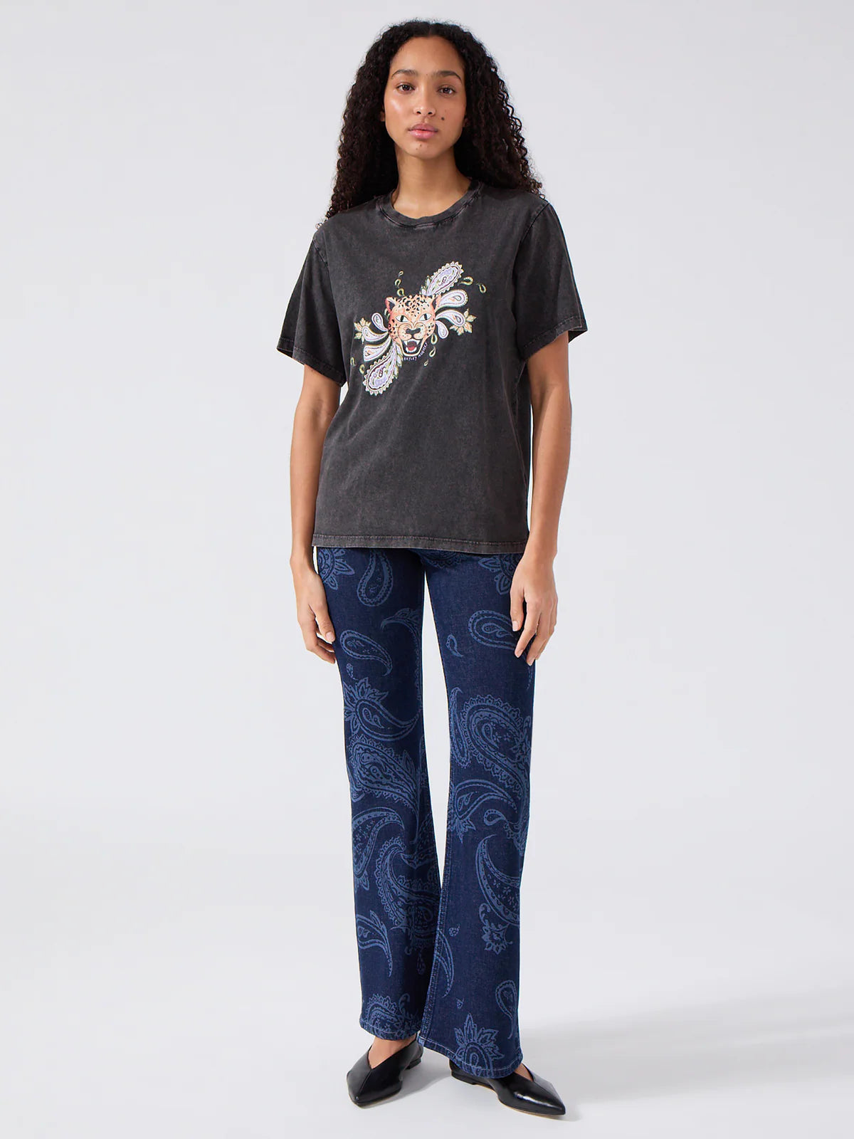 Hayley Menzies Enchanted Leopard T-Shirt - Grey