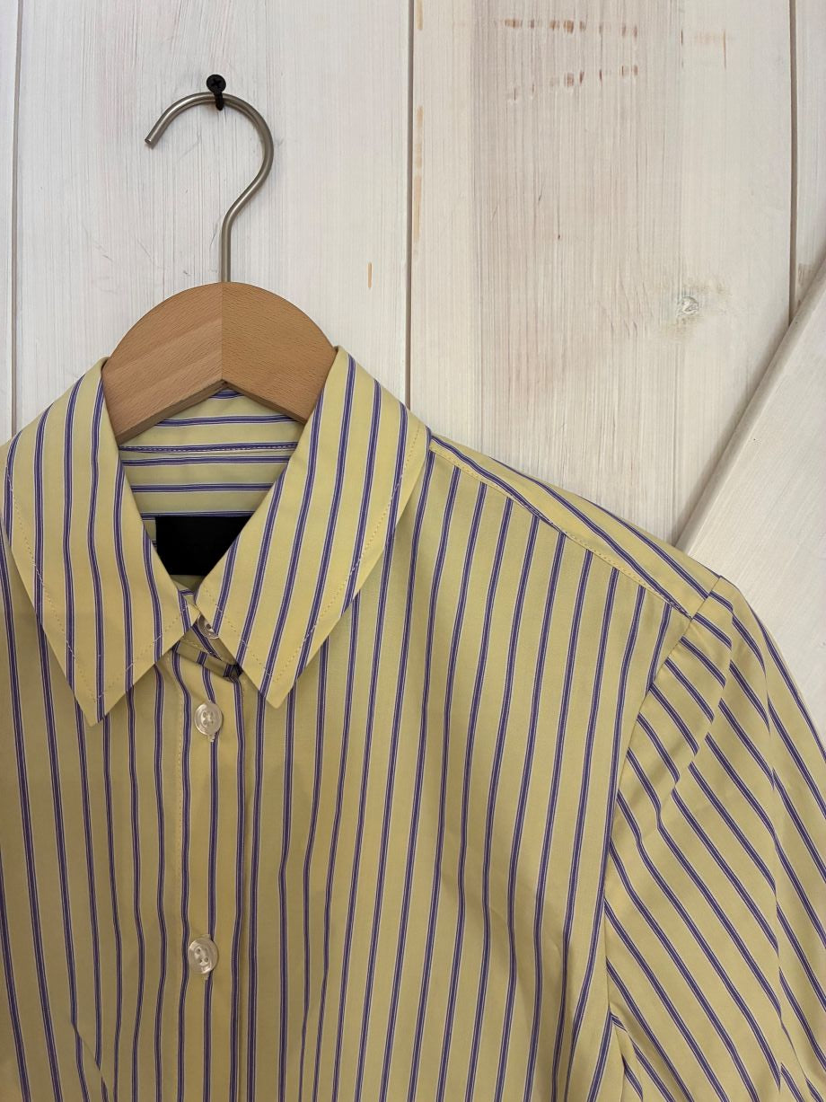 No. 6 Chloe Shirt - Lemon Stripe