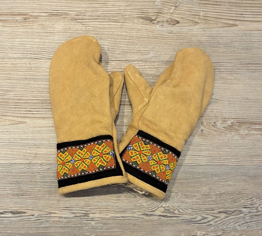 Astis Glitterind Short Cuff Mitten - Tan