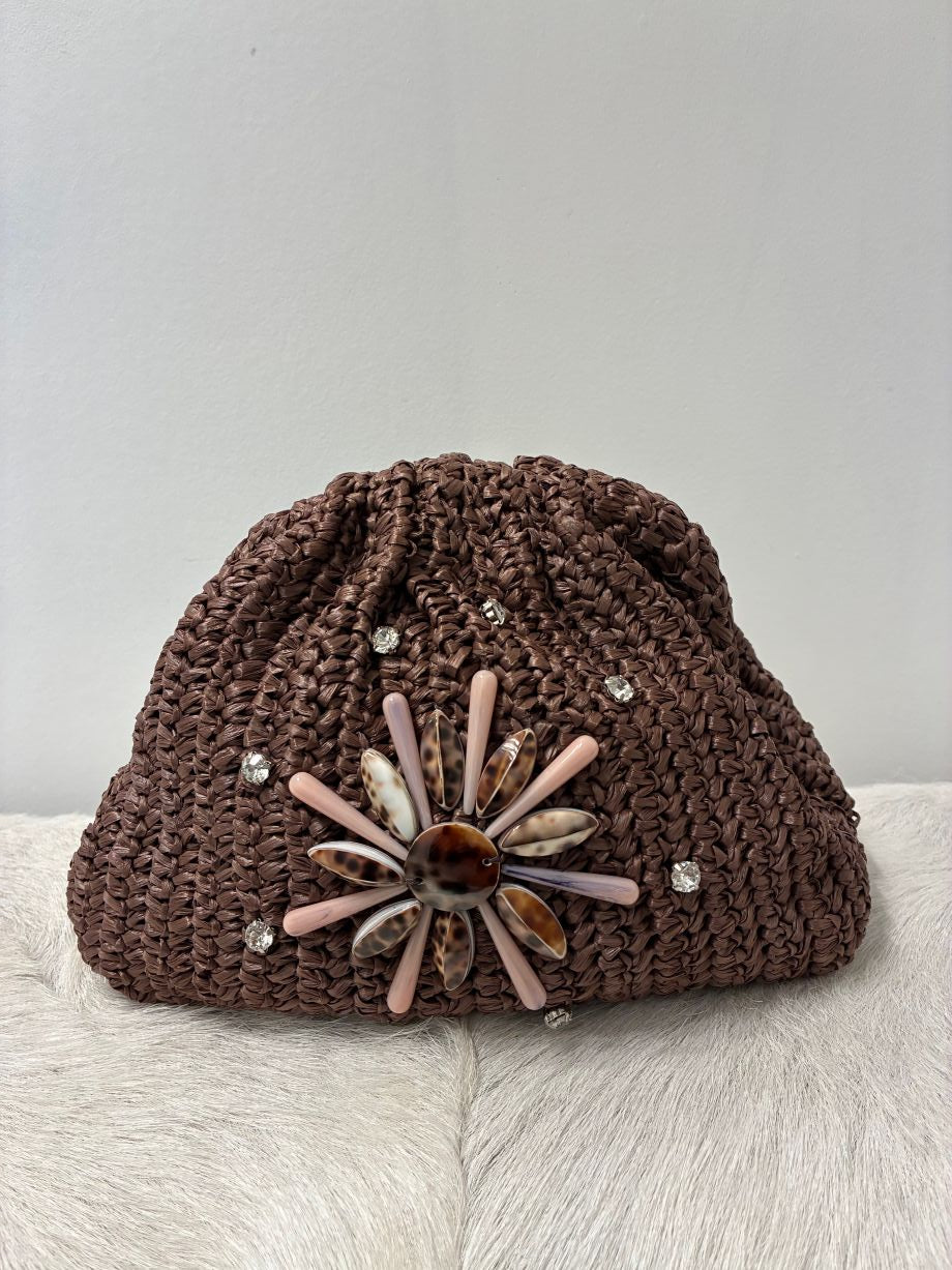 Maria la Rosa Raffelle Mini Game Crochet - Brown