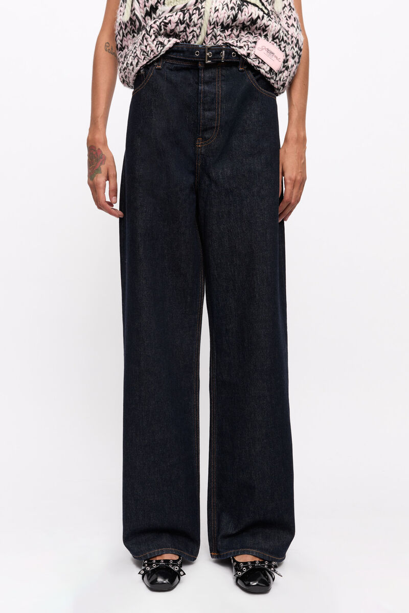 Ganni Rinse Denim Jeans - Blue