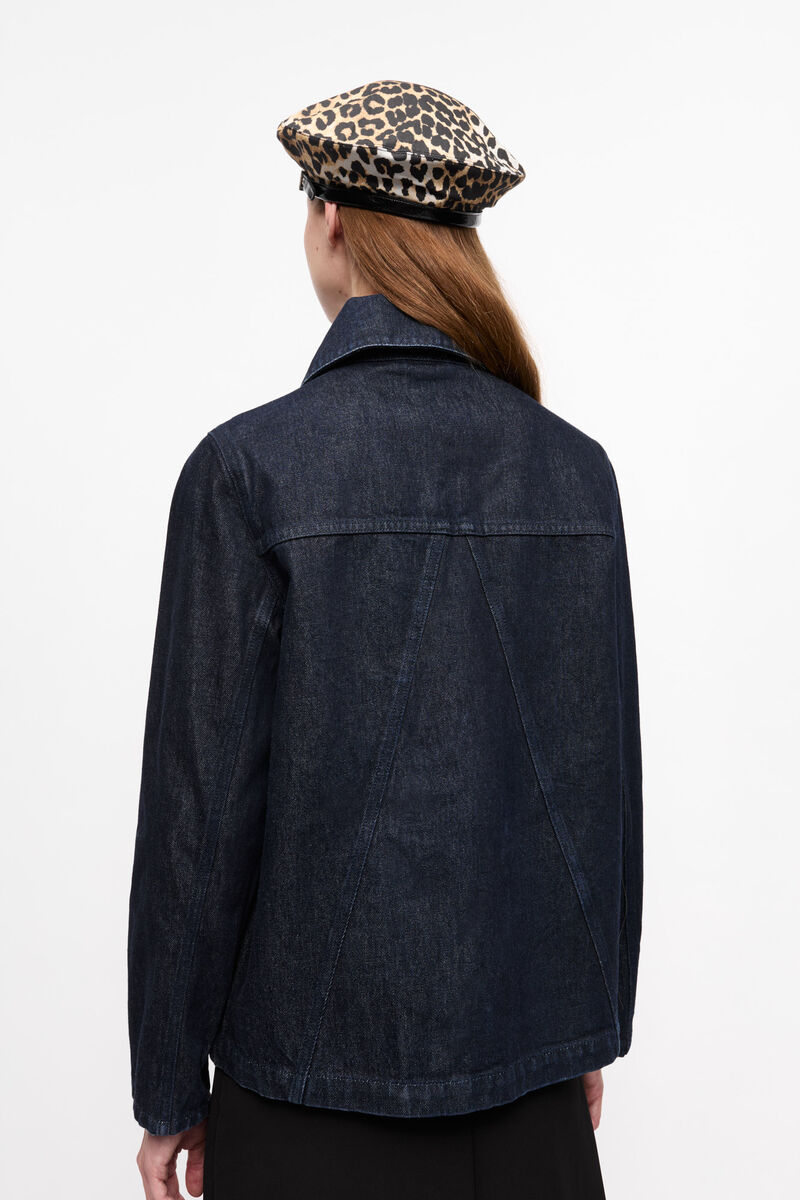 Ganni Rinse Denim Jacket - Blue