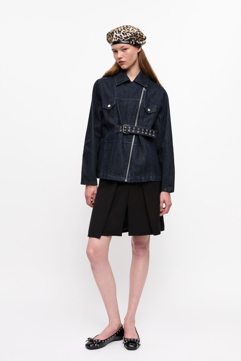Ganni Rinse Denim Jacket - Blue
