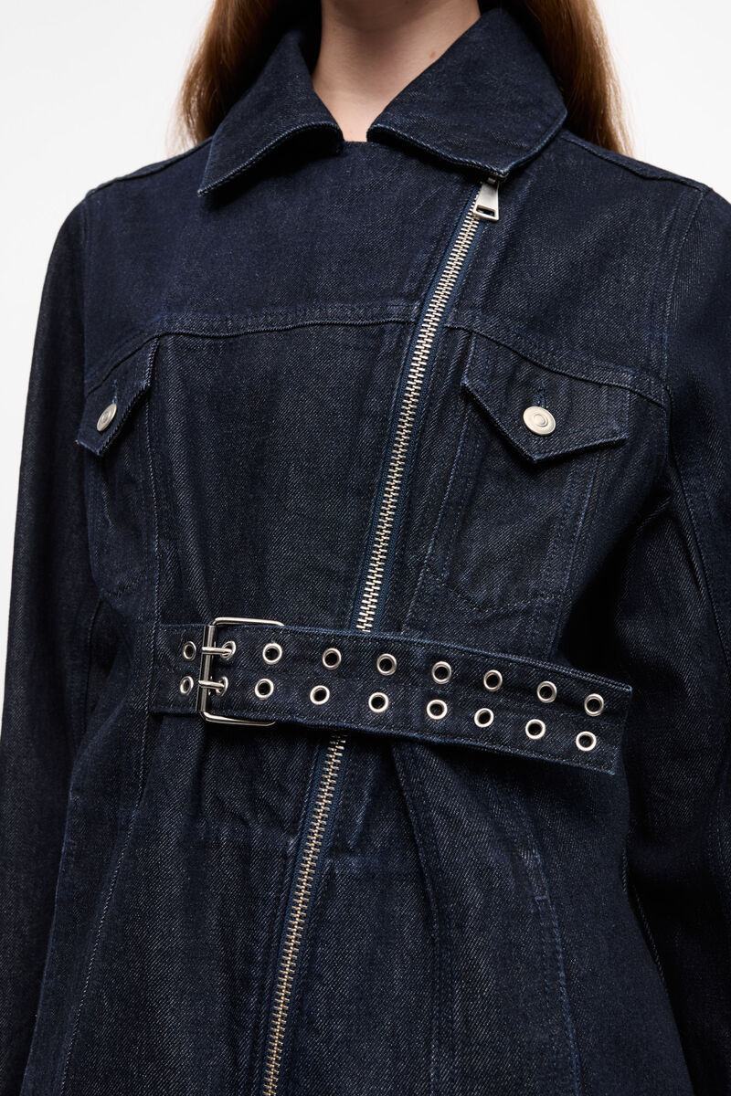 Ganni Rinse Denim Jacket - Blue