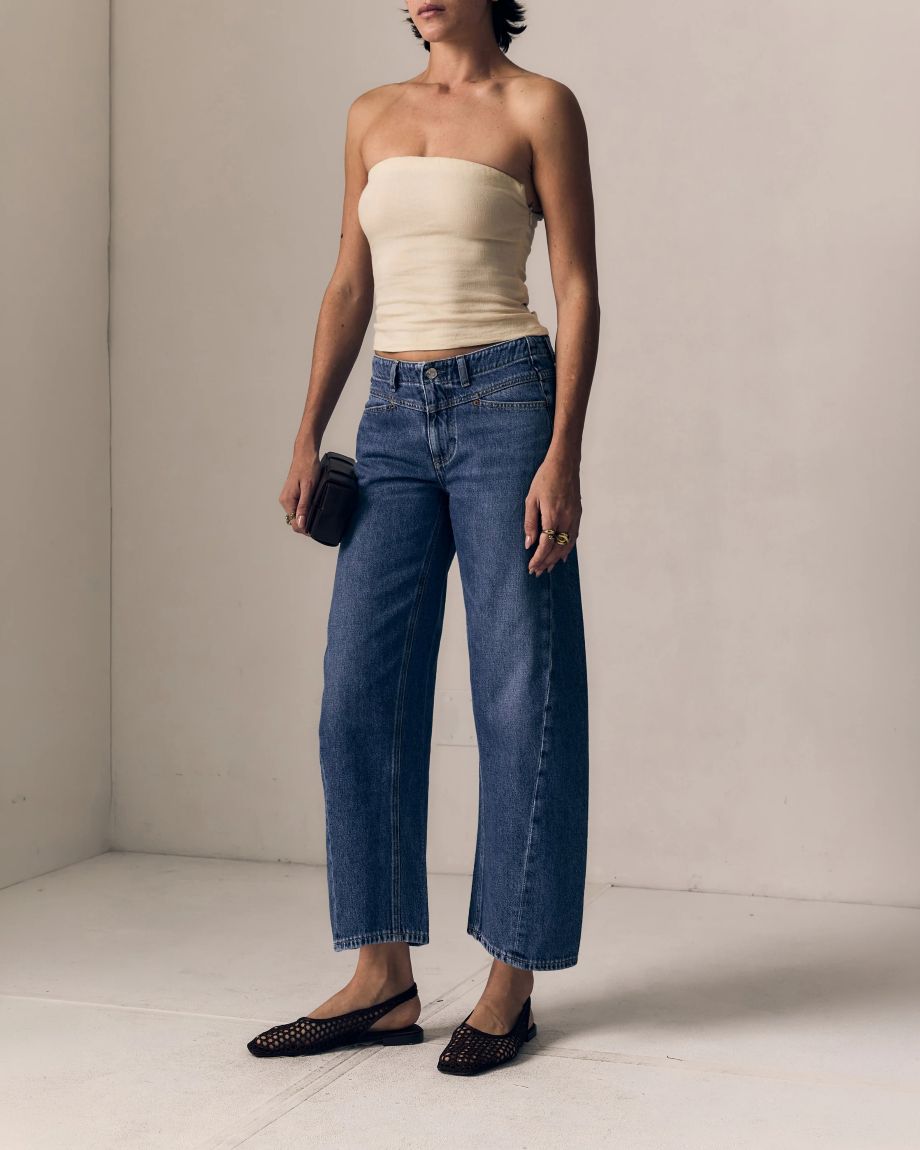 Le Jean Selena Crop - Indigo Bloom