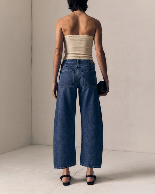 Le Jean Selena Crop - Indigo Bloom