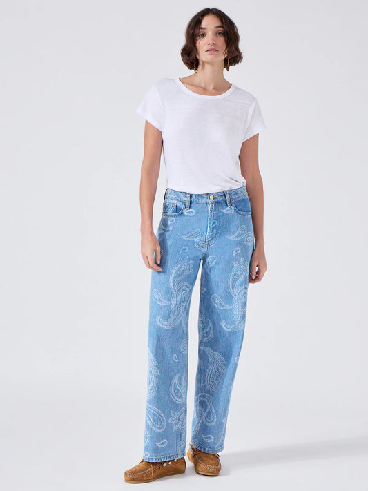 Hayley Menzies Jimi Boyfriend Jeans - Blue Paisley