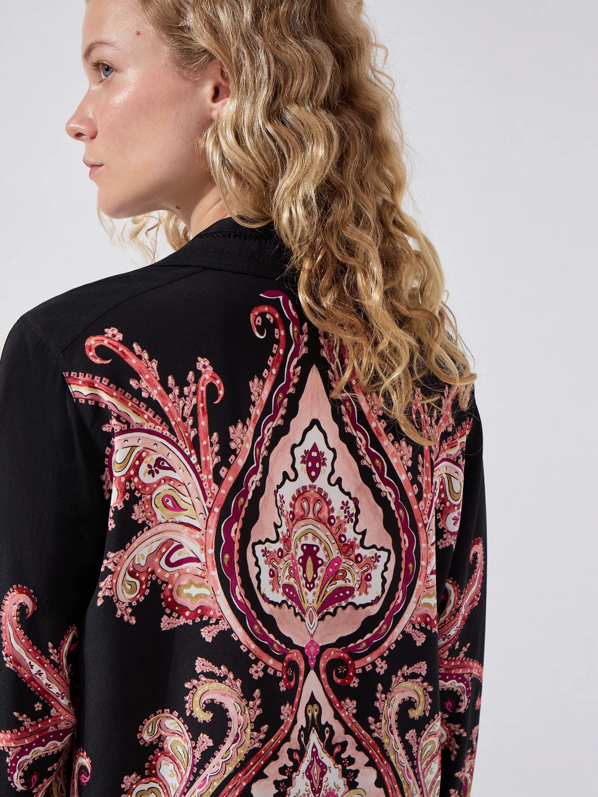 Hayley Menzies Patti Silk Shirt - Jimi Black