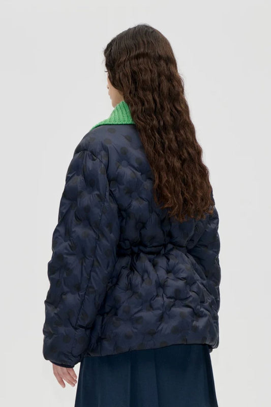 Stine Goya Polka Dot Jacket - Navy