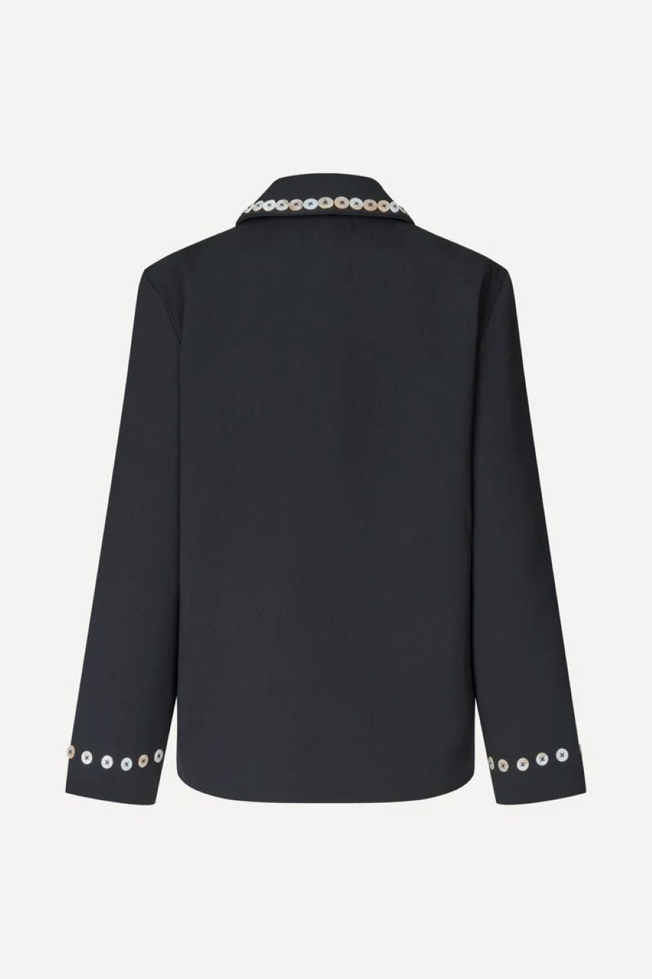 Stine Goya Buttoned Flowers Jacket - Black
