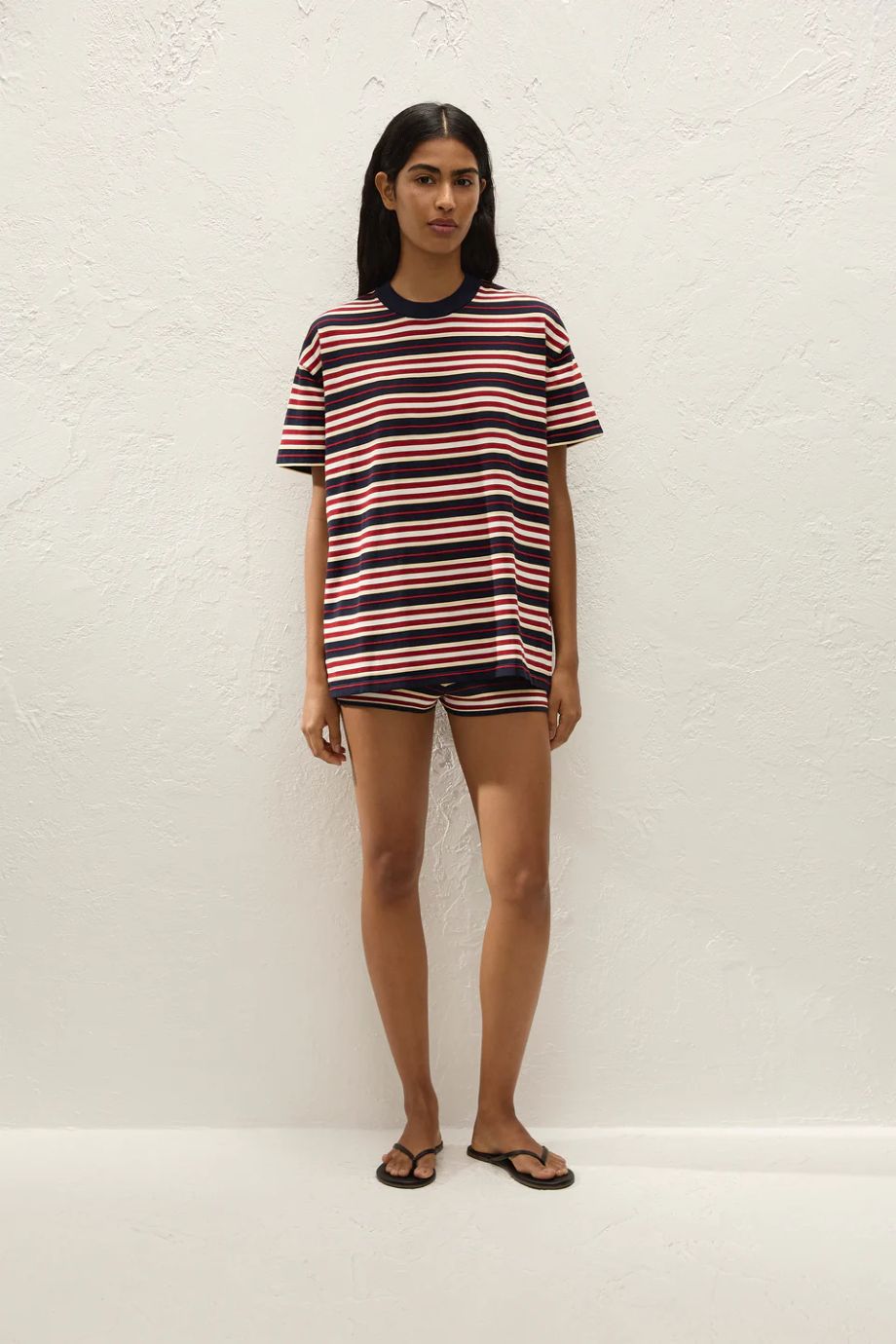 Faithfull the Brand Le Paz Cila Stripe T-Shirt - Navy