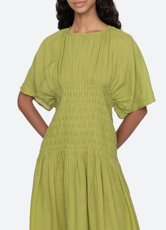 Sea-NY Violet Midi Dress - Green