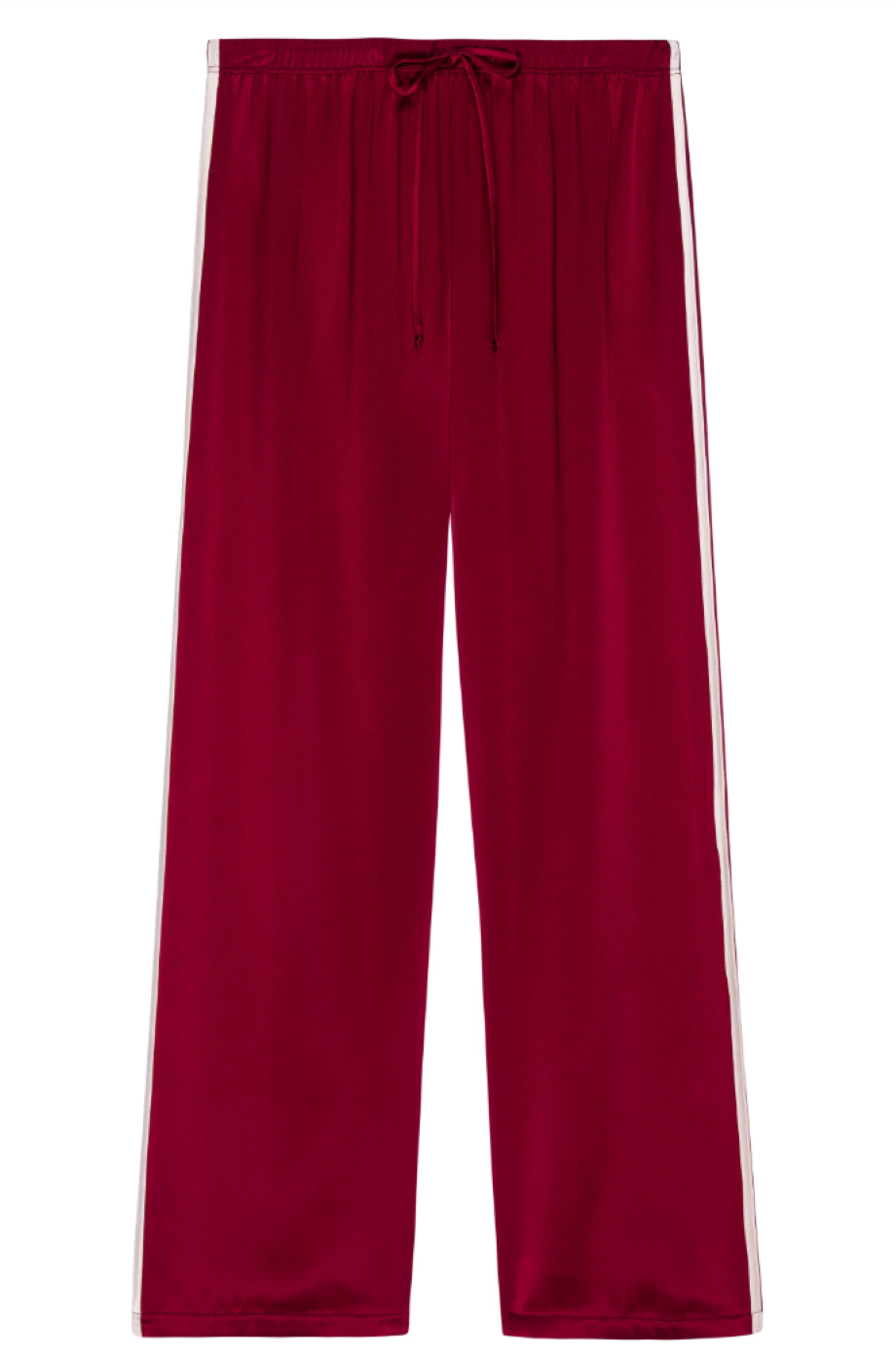 Donni Silk Stripe Crop Pant - Rouge