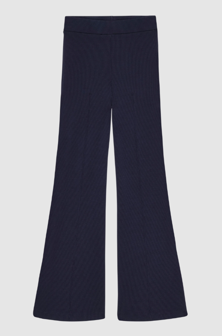 DONNI. Rib Kick Flare Pant - Jet