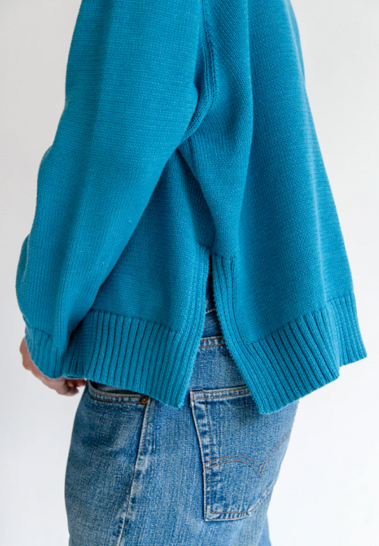 DemyLee Haruhi Cotton Sweater - Azure