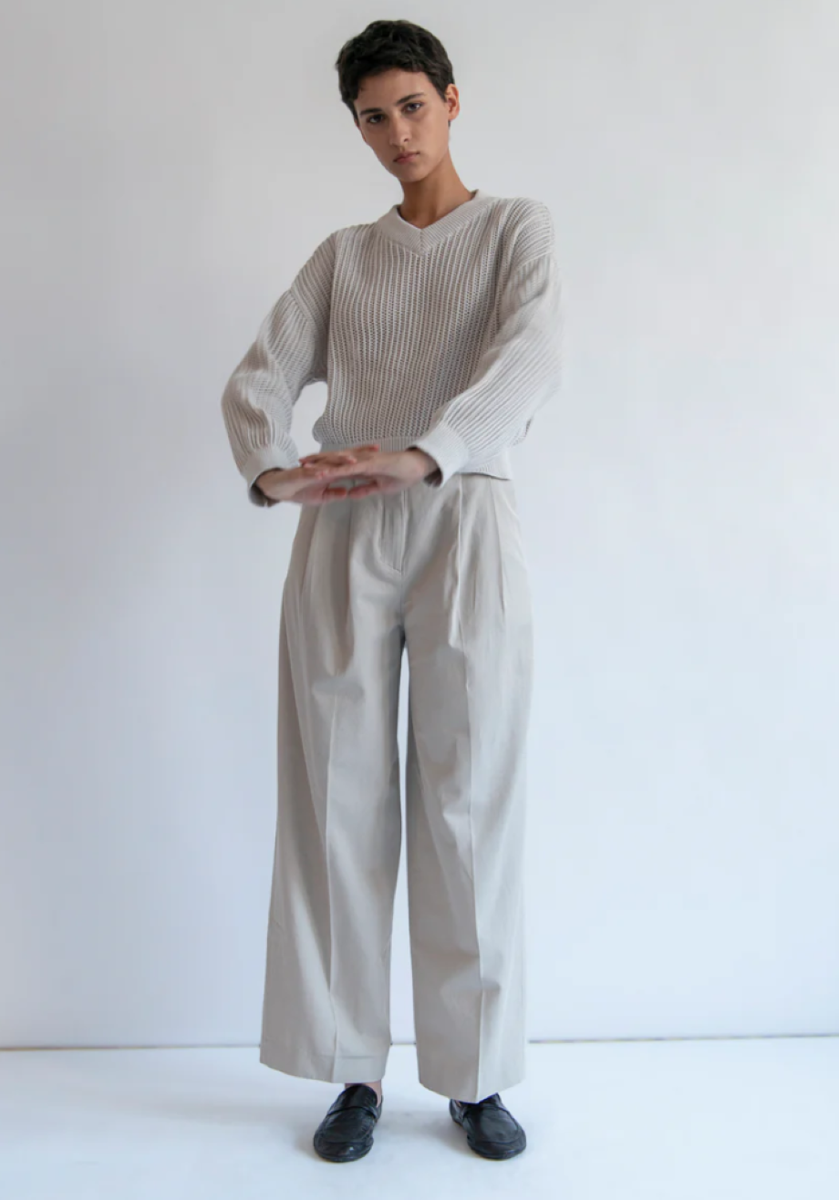DemyLee Gabrie Organic Cotton Sweater - Sea Salt
