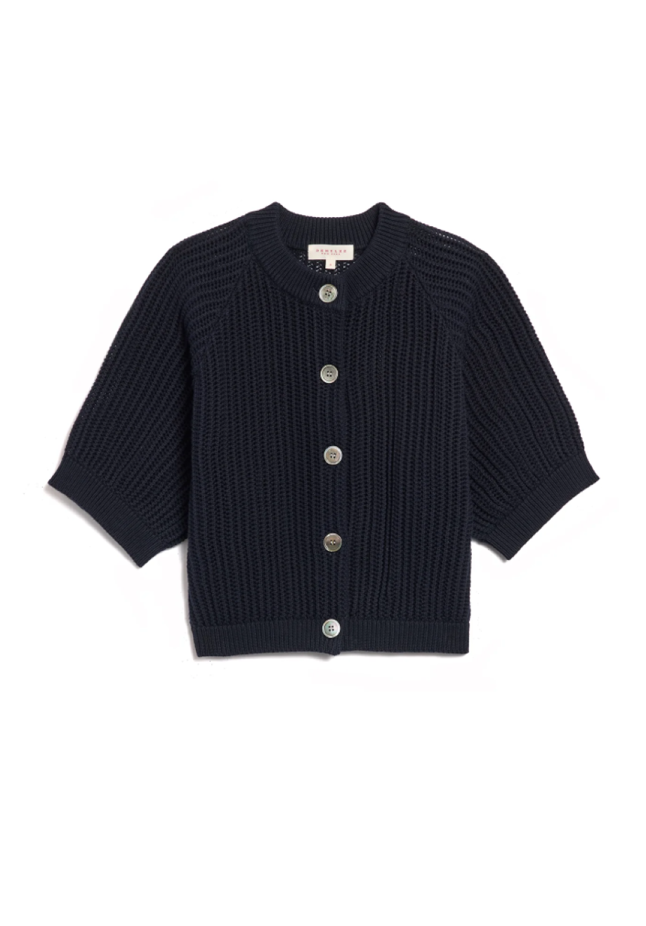 DemyLee Cadmus Organic Cotton Cardigan - Navy