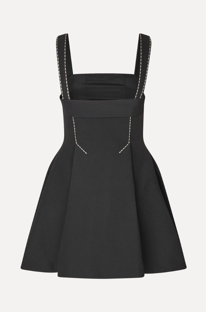 Stine Goya Mini Dress w/Adjustable Straps - Jet Black