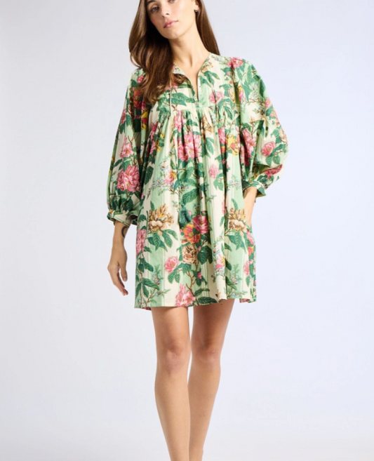 Mille Daisy Dress - Garden Stripe