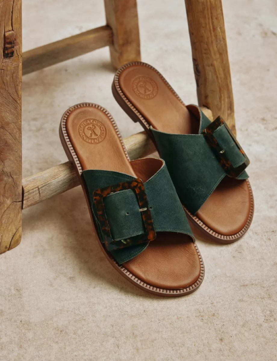 Penelope Chilvers Biarritz Slide - Khaki