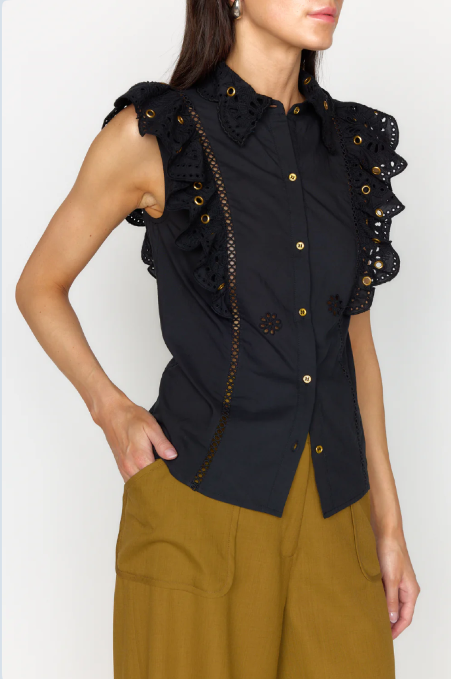 Christy Lynn Tania Top - Black