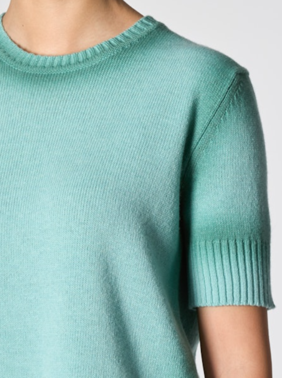 Roberto Collina Cashmere T-Shirt - Aqua Verde