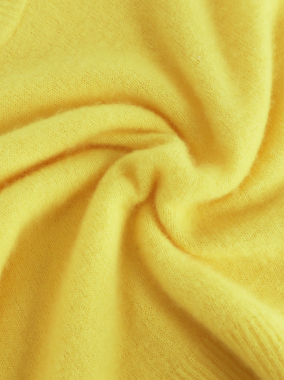 Roberto Collina Cashmere/Silk T-Shirt - Yellow