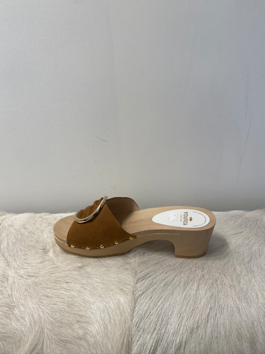 Sabot YouYou Ycone Suede Clog - Biscuit