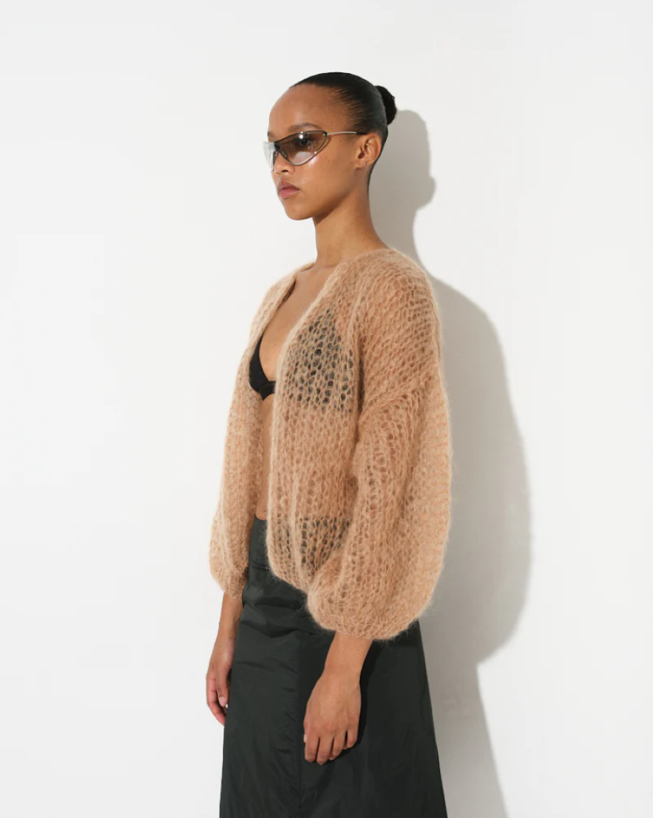 Maiami Light Mohair Bomber - Light Green