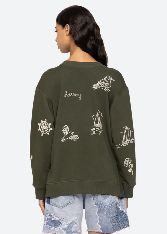 Sea-NY Clyde Sweatshirt - Army