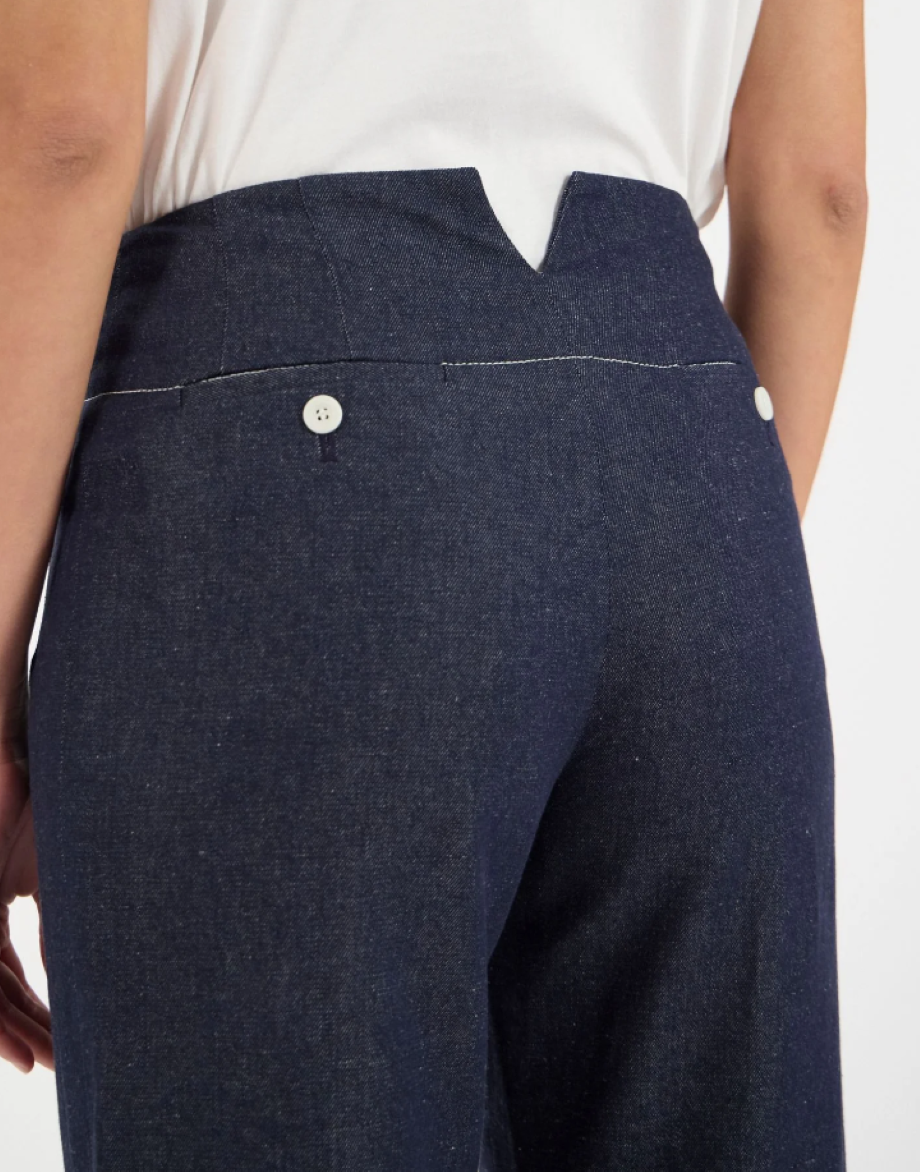 Ines de la Fressange Gabriel Bridge Pant - Navy