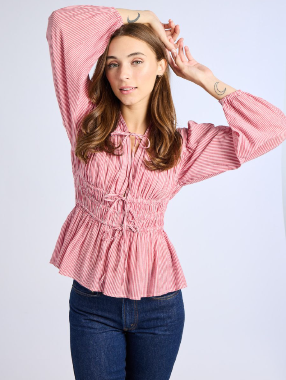 Mille Ella Top - Tango Stripe