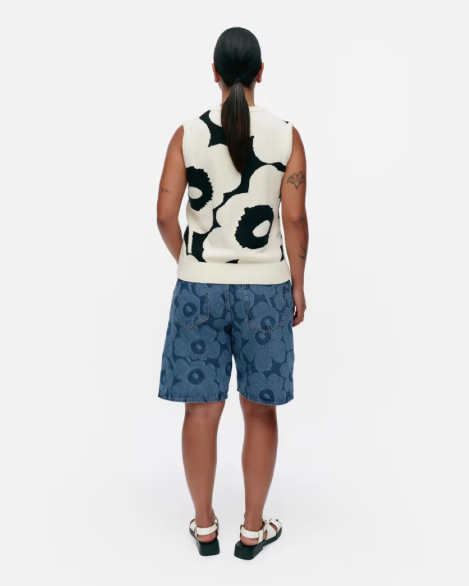 Marimekko Maridenim Marissi Jean Shorts - Unikko